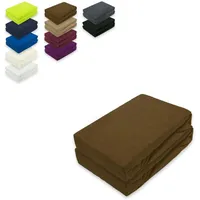 EXKLUSIV HEIMTEXTIL Doppelpack Frottee Spannbettlaken 60 - 70 x