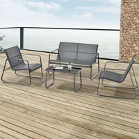 Casa.pro Gartenmöbelset Anzi 4-tlg. Grau