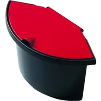 Helit Abfalleinsatz the collector, 2 Liter, Farbe: schwarz/rot