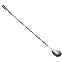Fuchs Gastronomiebedarf Barlöffel Teardrop Metallknauf (31 cm) Edelstahl