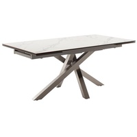 MCA Furniture Esstisch ALMIROS Auszugstisch 180-260 cm - Silber