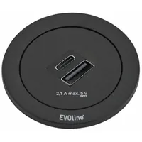 Evoline (schulte) Evoline® One Doppel USB A+C Ladestation Ring