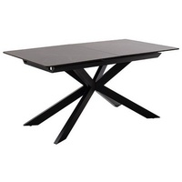 MCA Furniture MCA Bonanza Auszugtisch Keramik/Marmoriert 160x90(200) cm Anthrazit