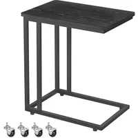 VASAGLE Beistelltisch (1-St), mit Rollen, C-Form, mobiler Kaffeetisch, 35