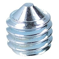 MS Beschläge Verzinkt Madenschraube Spitze Türgriffschraube Stahl Wurmschraube M6x6mm