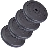 ScSPORTS ScSPORTS® Hantelscheiben Set100kg 30mm Gusseisen Gewichtsscheiben Gewichte