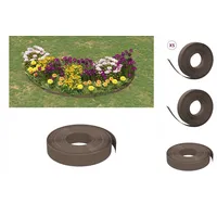VidaXL Rasenkanten 5 Stk. Braun 10 m 10 cm