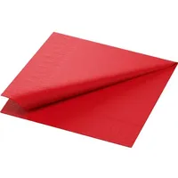 Duni Duni, Tissue-Servietten 33 x 33 cm Rot 1-lagig