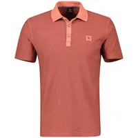 Lerros Poloshirt mit Finelinerstreifen - Deep coral Red -