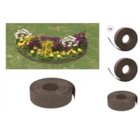 VidaXL Rasenkanten 5 Stk. Braun 10 m 15 cm