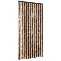 VidaXL Fliegenvorhang Beige und Hellbraun 100x200 cm Chenille