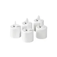 Duni LED Set Moving Flame 5 St. weiß