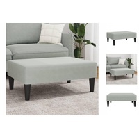 VidaXL Fußhocker Hellgrau 77x55x31 cm Samt