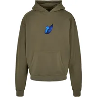 Mister Tee Le Papillon Heavy Oversize Kapuzenpullover Olive M