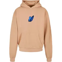 Mister Tee Le Papillon Heavy Oversize Kapuzenpullover Union Beige