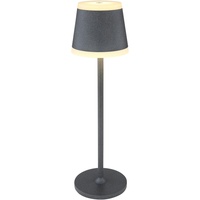 GLOBO Globo, Tischlampe, Tischleuchte Ridley I grau matt LED