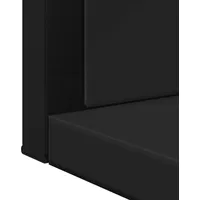 VidaXL Badspiegel mit Ablage Schwarz 50x12x60 cm Holzwerkstoff