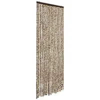 VidaXL Fliegenvorhang 56 x 200 cm Beige und Braun
