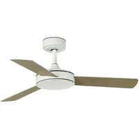 FARO Energiespar Deckenventilator Mini mallorca Ventilator ohne Licht weiß/Ahorn