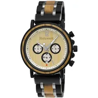 Holzwerk Germany Holzwerk DETMOLD Herren Holz & Edelstahl Chronograph