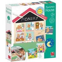 JUMBO Spiele Goula - Routines House, Alltagshaus, Tagesablauf, Lernspielzeug