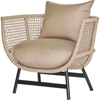 JAN KURTZ Loungesessel Suka aus Aluminium, taupe