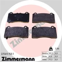 ZIMMERMANN Bremsbelagsatz, Scheibenbremse