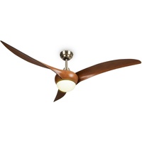 Klarstein Monteverde Deckenventilator Deckenleuchte 52" 8.376m3/h 3 Flügel