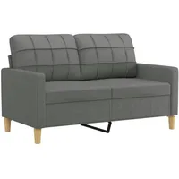 VidaXL 2-Sitzer-Sofa Dunkelgrau 120 cm Stoff