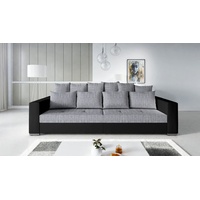 Küchen-Preisbombe Modernes Big Sofa Couch Jumbo 2 Schwarz -