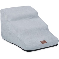 Relaxdays Hundetreppe 3 Stufen, für Hunde & Katzen, HBT: