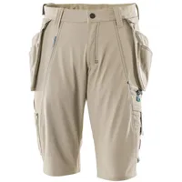 Mascot Shorts mit abnehmbaren Hängetaschen Handwerkershorts Größe C64, hellkhaki