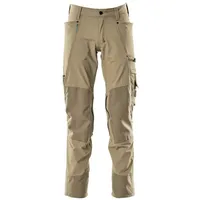 Mascot Hose mit Knietaschen, Stretchstoff Hose Größe 76C45, hellkhaki