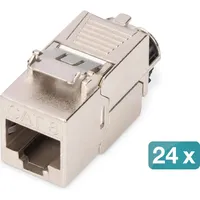 Digitus DN-93816-24 RJ45-Einbaumodul Keystone Modul geschirmt, 24 Stk. (Keystone