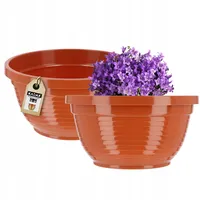 Kadax Schale aus Kunststoff, Blumenschale, wetterfester Pflanzkübel für Außen,
