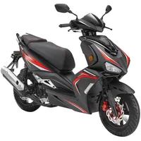 LUXXON F18 schwarz (schwarz, rot, schwarz), Motorroller - Mofas,