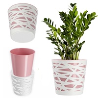 Kadax Blumentopf, Übertopf, Pflanztopf aus Kunststoff, Pflanzkübel für Blumen,