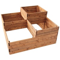 NATIV Pflanzkasten mit 4 Pflanzzonen 90 x 90 cm