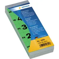 Herma Nummernblock 1-500 grün selbstklebend, 28 x 56 mm