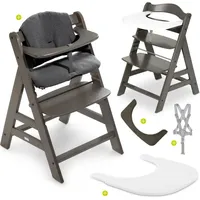 Hauck Hauck, Hochstuhl, Alpha Plus Charcoal im Sparset inkl.