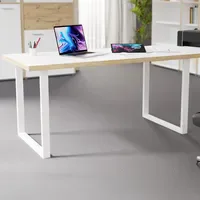 Forte Schreibtisch Keflavik Artisan Eiche Dekor / Weiß