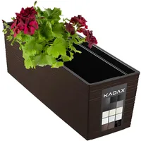 Kadax Blumenkasten mit Einsatz 18 x 56 cm, Ritzmuster,