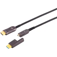 ShiverPeaks HDMI Anschlußkabel-Optisches HDMI Verlegekabel-Set, 10K, 50m Marke