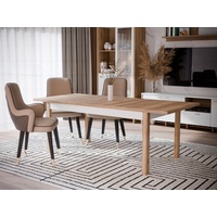 Forte Esstisch Saitama 160/207 x 90 cm Holzoptik Braun