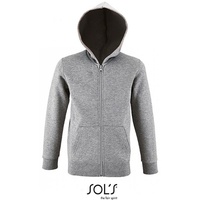 Sol's SOLS Kids Zip Hoodie Stone - grey melange