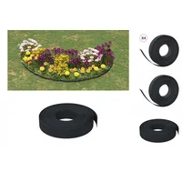 VidaXL Rasenkanten 4 Stk. Schwarz 10 m 10 cm