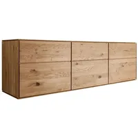 Lomadox Sideboard 172cm, stehend oder hängend, Wildeiche massiv geölt,