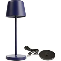 Deko-Light LED Akkuleuchte, Canis Mini LED-Akku-Tischlampe 2.3W Warmweiß Blau