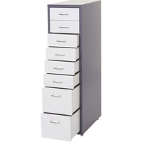 Mendler Rollcontainer Boston T851, Schubladenschrank Stahlschrank, 110x28x41cm 8 Schubladen