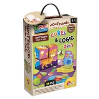Lisciani MONTESSORIHolz Cube und Logik